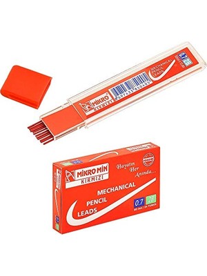 Esranın Dünyası M-610 60 mm Kurşun Kalem Ucu Kırmızı 0.7 mm T.