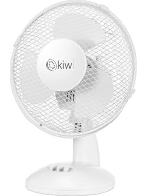 Esranın Dünyası Masaüstü Vantilatör 23 cm Fan Çapı, 3 Kademeli Hız Ayarlı, Salınım Fonksiyonlu, Sessiz Çalışan Kompakt Mini Fan, Ev Ofis Masa Üstü Kullanım Için Beyaz Vantilatör