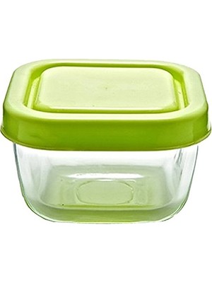 Esranın Dünyası Paşabahçe Snow Box Saklama Kabı 275 cc Plastik Gri Kapaklı - Dörtlü