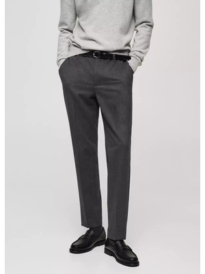 MANGO Man Slim fit flanel pantolon