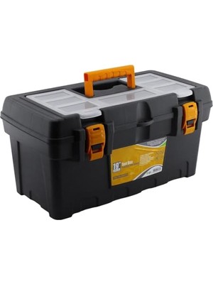 Esranın Dünyası BADEM10 Taşınabilir Kulplu Bölmeli Takım Çantası Alet Çanta 49 cm Plastik Açma Kapatmalı 19'' Inç Organizer