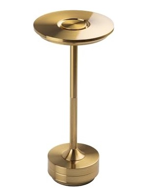 Esranın Dünyası Amber LED Dekoratif Masa Lambası Dokunmatik Şarj Edilebilir Dim Edilebilir (Gold)          [enerji Sınıfı A]