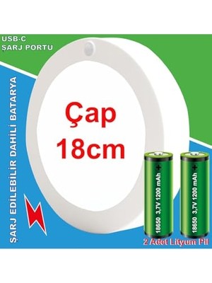Esranın Dünyası Şarjlı Hareket Sensörlü LED Aydınlatma / GT-CL05          [enerji Sınıfı A++]