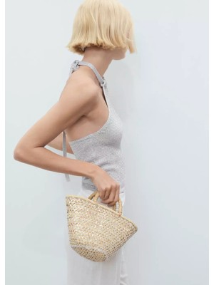 Mango Halter Yaka Lureks Triko Bluz
