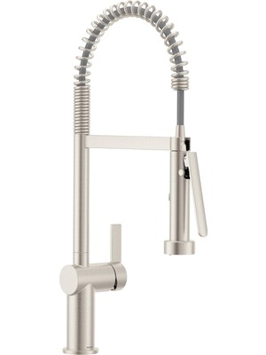 Moen Cıa Spot Resist Paslanmaz Ön Durulama Bahar Mutfak Bataryası Powerboost Pro, 7822SRS ile