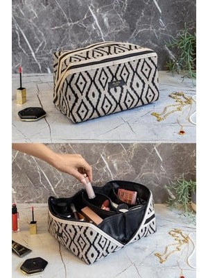 Esranın Dünyası Pazar Kapısı Bohe Makyaj Çantası Düzenleyici Seyahat Tipi Çanta Organizer