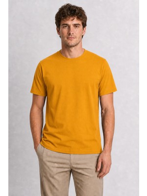 Wakha Modern Streetwear Üzüm Baskı Tişört - Sarı