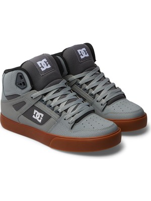 Dc Shoes Pure Se Erkek Spor Ayakkabısı, Gri Beyaz Gri, 42 Eu