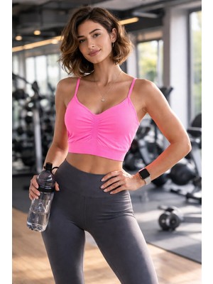 Mio Studio Sporty Sporcu Sütyeni Neon Pink