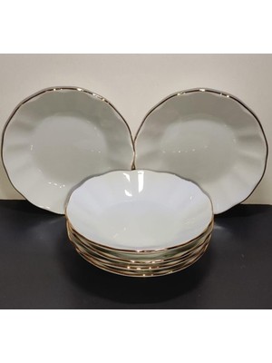 Porland Porselen 6'lı Yaldız Çay Tabak 11 cm 8697263541758