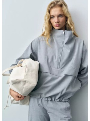 Mango Oversize Fermuarlı Parka