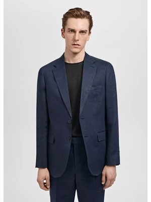 Mango Amalfi %100 Keten Slim Fit Blazer Ceketi