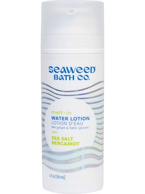 The Seaweed Bath Co. Eriyen Su Losyonu, Deniz Tuzu Bergamot Kokusu, 4 Oz, Sürdürülebilir Hasat Yosunu, Deniz Üzümü, Beta-Glukan