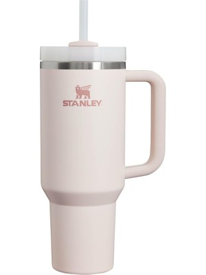 Stanley Quencher Pipetli Termos Bardak, Pembe Kuvars (Rose Quartz), 0.89 Litre