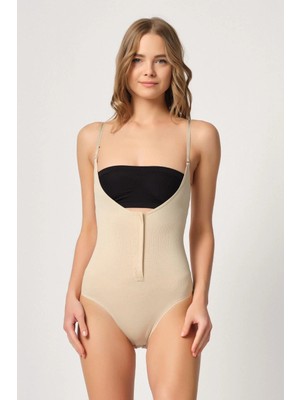 Ten Göğsü Açık Agraflı Body Korse