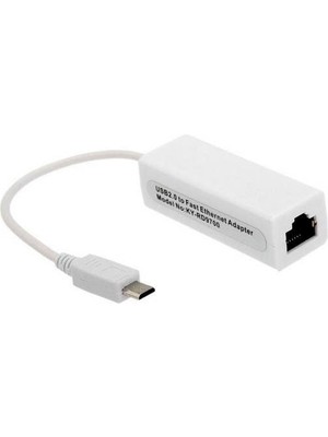 Micro USB To Ethernet Çevirici Dönüştürücü Adaptör