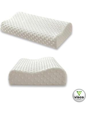 Visco Ortopedik Çocuk Yastığı Boyun Destekli Terletmeyen Ergonomik Uyku Yastığı
