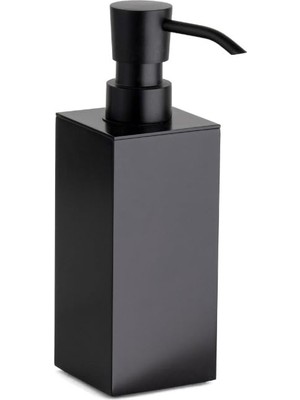 System Tezgah Üstü Mat Siyah Sıvı Sabunluk 60X60MM