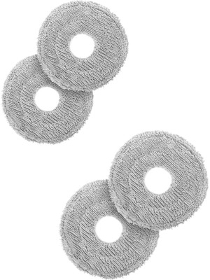 Die Grup Lin Grup Ecovacs Deebot T30 Pro Omni Uyumlu Yıkanabilir Mikrofiber Mop Paspası, 4 Adet, Renkli