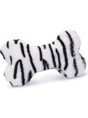 Beeztees Köpek Oyuncağı Kemik, Peluş, Siyah/beyaz, 18X13X3CM