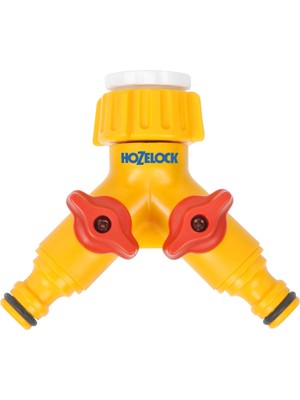 Hozelock 2256H Çift Çıkışlı, Ikili (2'li), Vanalı Musluk Bağlantısı, Dağıtıcı Adaptörü