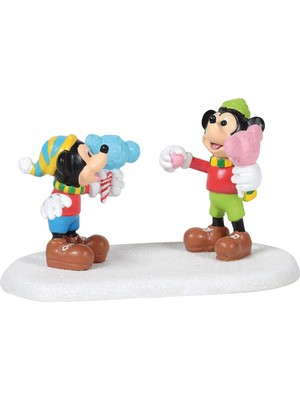 Die Grup Department 56 Disney Village Aksesuarları Pamuk Şeker Zevk Heykelcik, 4,75 Cm, Çok Renkli