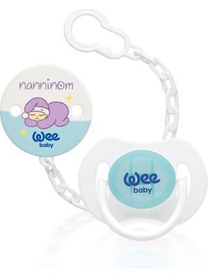 Wee Baby Nanninom Gece Emziği ve Emzik Askısı Seti​