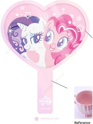 Die Grup My Little Pony Lisanslı Kalp Şekilli El Aynası