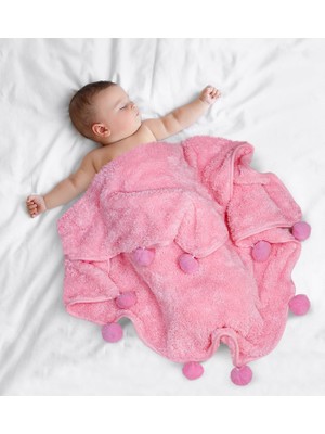 Özgüner Oyuncak Bebek Battaniyesi Yumuşak ve Nefes Alabilir Yeni Doğan, Kundak, Uyku Battaniyesi – Kız ve Erkek Bebek Için (Pembe)