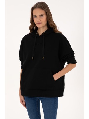 Hakay U.. Polo Assn. Kadın Weatshirt 50314938-VR046,SIYAH S
