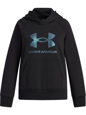 Hakay Under Armour Ua Rival Flc Shimmer Hdy Kız Çocuk Sweatshirt Black / / Iridescent Ysm