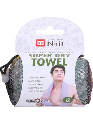 Hakay N-Rit N-Rit Ultrafine Mikrofiber Sporcu Havlusu Havlu Unisex, Yeşil, M