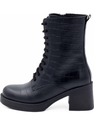 Hakay Freefoot 24402 Kroko Siyah Kadın Bot Siyah 39