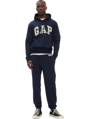 Hakay Gap Erkekler Logo Fleece Joggers, Goblen Donanması V2, Xl