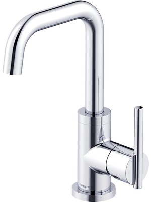 Hakay Danze D230658 Parma Trim Hattı 1h Lavabo Bataryası Metal Dokunuş Aşağı Boşaltma 1,2 Gpm Krom