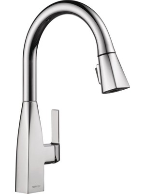 Hakay Peerless Xander Tek Saplı Mutfak Lavabo Bataryası Aşağı Çekmeli Püskürtücü, Krom P7919LF