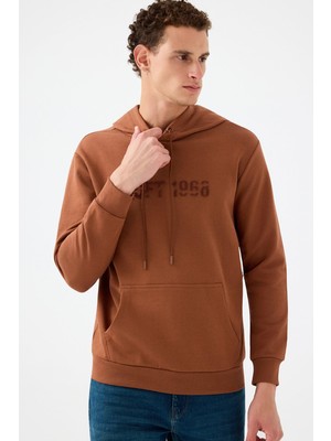 Hakay Oft Erkek Sweatshirt,kahverengi L,8683504464916