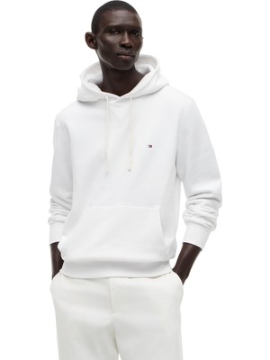 Hakay Tommy Hilfiger Essential Fleece Hoody Erkek Sweatshirt White Xl