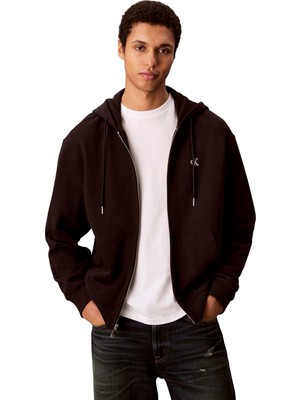 Hakay Calvin Klein Pamuklu Relaxed Fit Kapüşonlu Logolu Fermuarlı Sweat LV04RD240GUB1 Erkek Sweat LV04RD240G Ub1