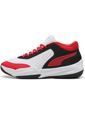 Hakay Puma Court Pro 2 Puma Siyah - Tüm Zamanlar Için Kırmızı Unisex Yetişkin Ayakkabıları, Puma Black For All Time Kırmızı Puma Beyaz, 45 Eu
