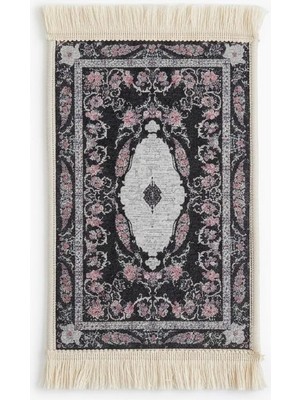 Die Grup Bybars El Yapımı Osmanlı Desenli Mini Kilim 20X33 cm – Dekoratif Masa Üstü Kilim – Türk Motifli Geleneksel Ev Dekoru – Püsküllü Vintage Mini Halı (Çok Renkli Eskitme 4)