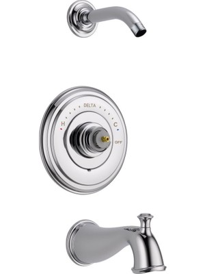 Hakay Delta T14497-LHP-LHD Cassidy 14 Serisi Banyo Küveti ve Duşu Süs Griffe Veya Duş Başlığı, Krom