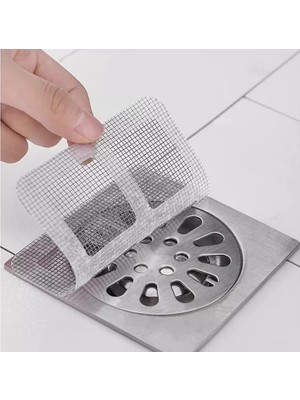 Hakay Tineke 10 Adet Banyo Gider Süzgeci Saç Yakalayıcı Süzgeç Banyo Duş Gider Tıkanık Önleyici Süzgeç