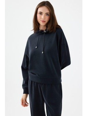 Hakay Oft Kadın Sweatshirt F2041114,SIYAH Xs