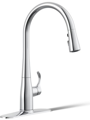 Hakay Kohler 596-CP Basit Mutfak Bataryası, Tek Boy, Cilalı Krom