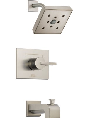 Hakay (7.00 x 18CM x 18CM, Stainless) - Delta T14453-SSH2O Vero Monitor 14 Series Tub And Shower Trim, Stainless