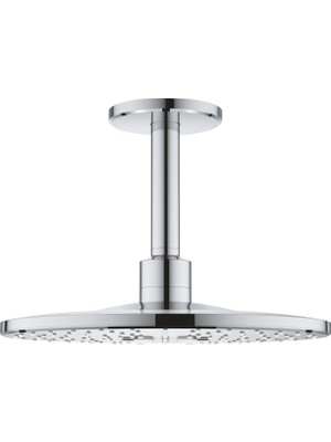 Hakay Grohe Rainshower Smartactive 310 Duş Başlığı Seti, Tavan Çıkışı (142 Mm, 2 Püskürtme Türü, Kireç Önleyici Sistem, Mükemmel Püskürtme), Krom, 26477000
