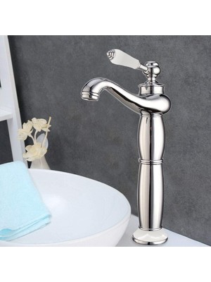 Hakay Fause Yüksek Çanak Rustik Lavabo Bataryası Vintage KSL100