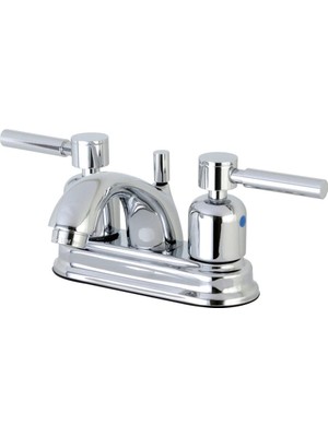 Hakay Kingston Brass FB2601DL Concord 10 cm Merkez Set Lavabo Musluğu Perakende Pop-Up, Cilalı Krom