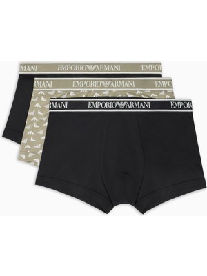 Hakay Emporio Armani Erkek 3'lü Mayo, Siyah/tofu/siyah, L